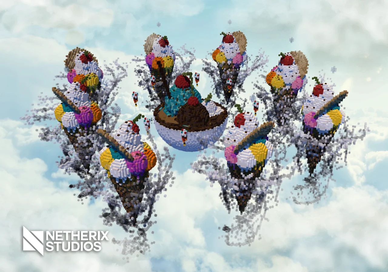 🍨 ICE CREAM SKYWARS ARENA 🍨