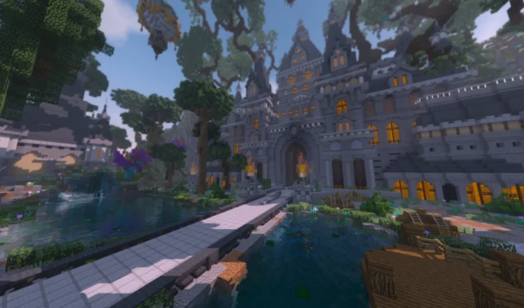 fantasy lobby with castle - Image 5