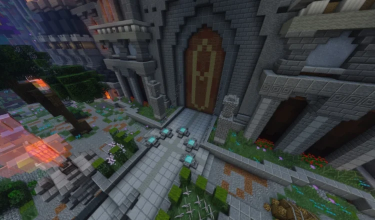 fantasy lobby with castle - Image 7