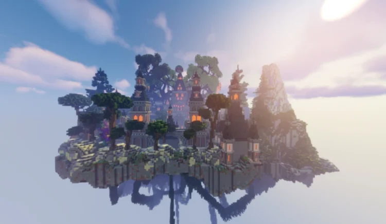 fantasy lobby with castle - Image 10