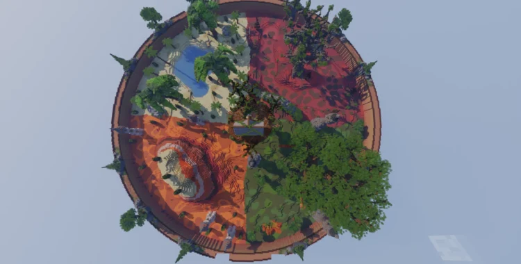 kitpvp map 4 biomes - Image 3