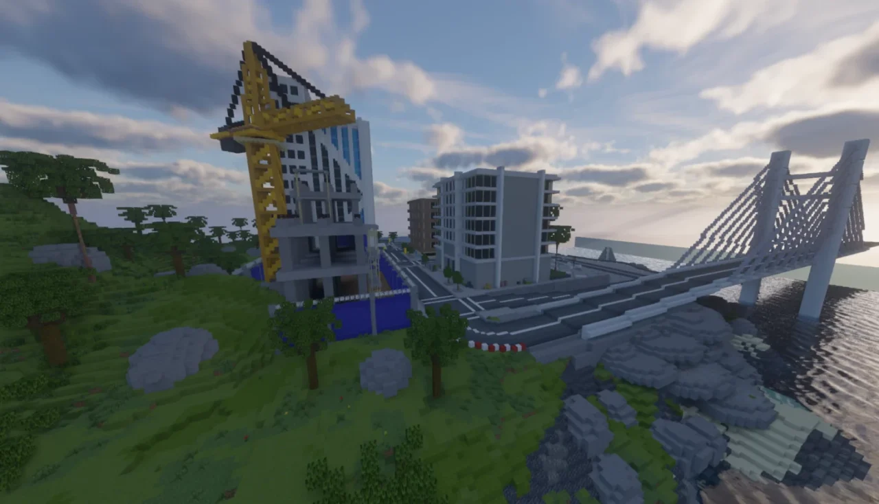 sunset city map | Netherix Studios