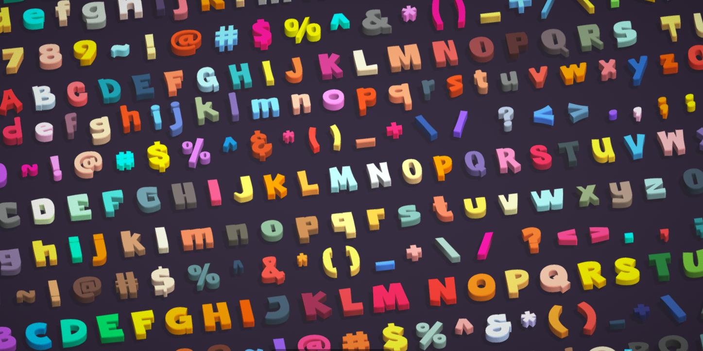 LowPoly - Alphabet Numbers